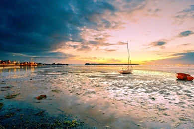 Lake Sunset Landscape Mac Wallpapers Download