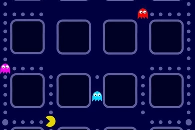 PAC Man iPhone 5 App Skins Wallpapers
