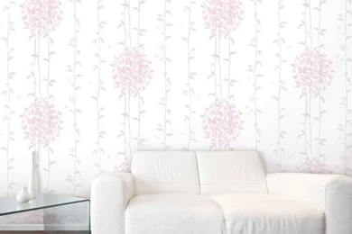 Floral Self Adhesive Bedroom Wallpapers Home Depot   Wallstickery.com