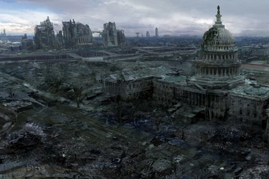 Video Games Ruins Post apocalyptic Artwork Fallout 3 Wallpapers ...