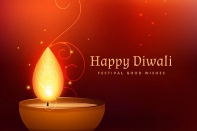 Happy Diwali Backgrounds With A Candle Vector