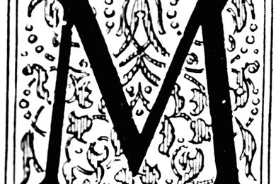 Decorative Letter M
