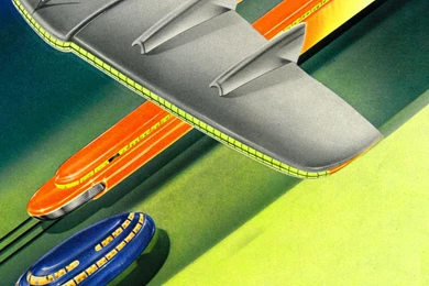 1 Graphic Retro Streamlined Art deco Vintage Airbrush Futuristic ...