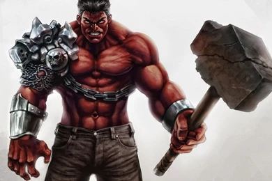 Red Hulk In Azgard By Pyroow On DeviantArt