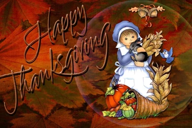 Thanksgiving Girl Wallpapers   (