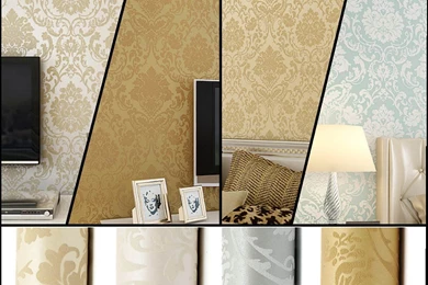 Online Get Cheap Damask Flock Wallpapers Aliexpress.com