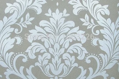 Online Get Cheap Silver Damask Wallpapers  Aliexpress.com