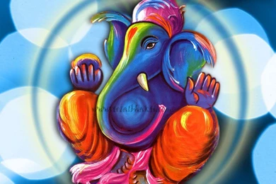Ganesha Wallpaper, Hindu Wallpaper, Lord Ganesh Iamge, Red And ...
