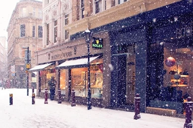 Download Wallpapers 800x600 City​​, Winter, Europe, Street, Snow ...