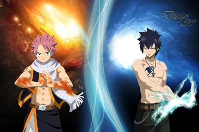 Gallery For   Fairy Tail Gray And Natsu Wallpapers
