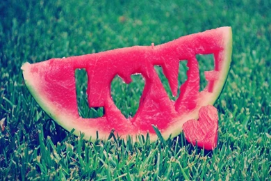 Watermelon Art Love Wide HD Wallpapers