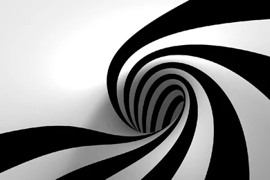 Abstract 3D Black N White Wallpper