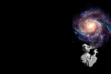 Smoking The Galaxy [2086x1173]   Made A Wallpapers From This Art By ...