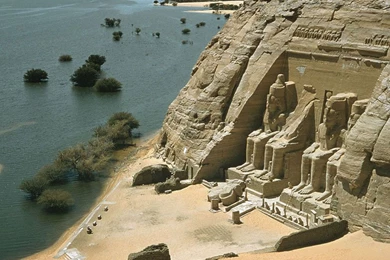 Wallpapers River, Temple, Abu Simbel, Nile, Egypt, Temple Of ...
