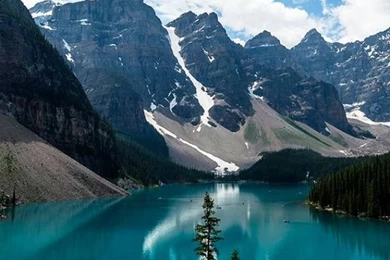 Clear Blue Water In The Mountains iPhone 5 Wallpapers