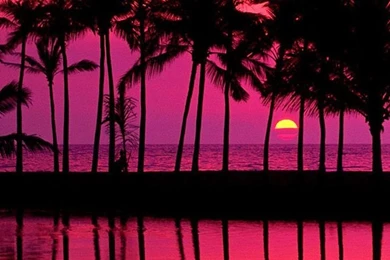 Hawaiian Sunset. iPhone Wallpapers Of Nature Landscape, Sunset ...