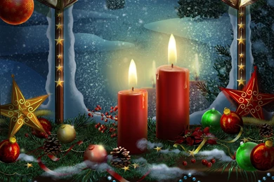 2560x1600 Christmas Bells, Christmas, Candles, Balls, Beautiful ...