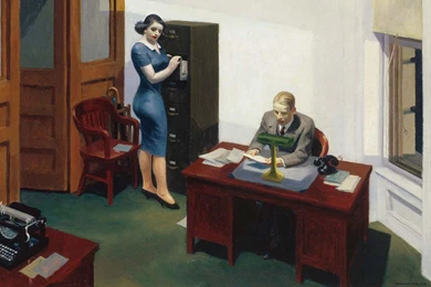 Best Artist   Edward Hopper   Office At Night (1940) 1440x900 ...
