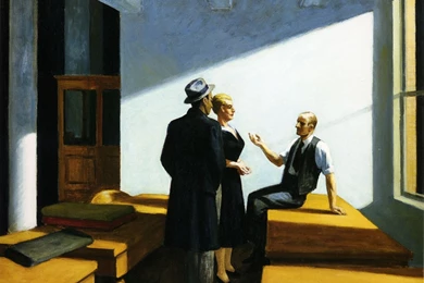 WallpaperWise.com • Download Conference At Night Edward Hopper