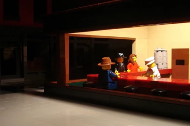Edward Hopper's Nighthawks, Recreated By /u/icanlegothat ...