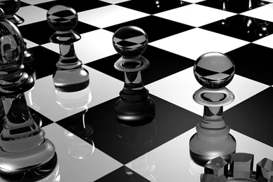 Download Wallpapers 1024x1024 Chess, Board, Glass, Black White ...