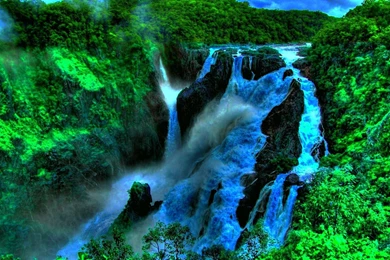 Deep Green Forest Mountain Waterfalls >> HD Wallpaper, Get It Now!
