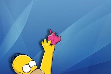 Download Homer Stealing Glazed Apple Wallpapers For iPad 2