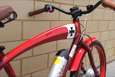 2014 Felt Red Baron   350w Electric Beach Cruiser   YouTube