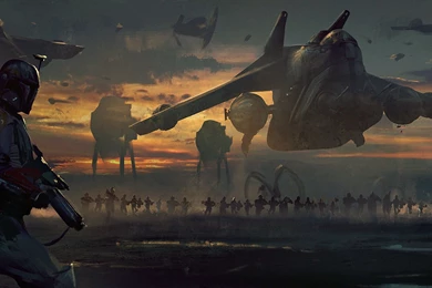 Download Wallpapers Boba Fett, Star Wars, Art, Imperial March ...