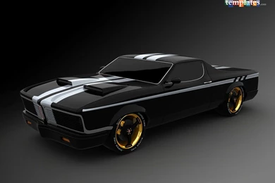 Black Racing Sports Car