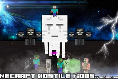 Minecraft Hostile Mobs   Wallpapers And Art   Mine imator Forums