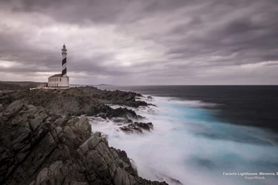 Lighthouses Favaritx Lighthouse Spain Ocean Sea Free Download ...
