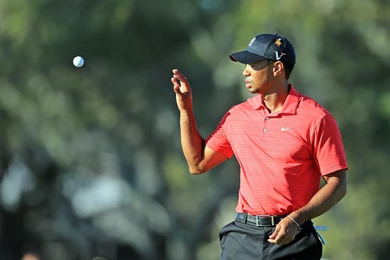 Tiger Woods Red Shirt