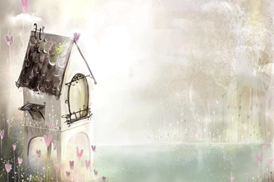 Wallpapers Watercolor Painting Free Hd A House X 1024x768