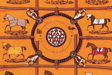 Horse Country Chic: Hermes Wallpapers And Fabric Collection