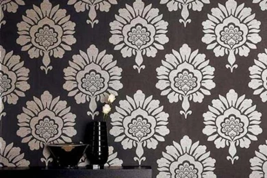 80 Living Wallpapers Ideas   Floral And Baroque Pattern / Fanrto.com