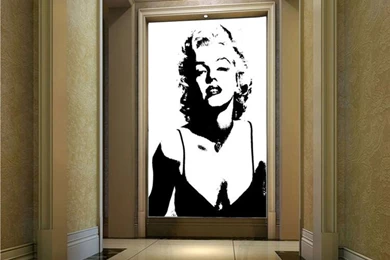 Wholesale Sexy Marilyn Monroe Wallpapers Black And White Wall Mural ...
