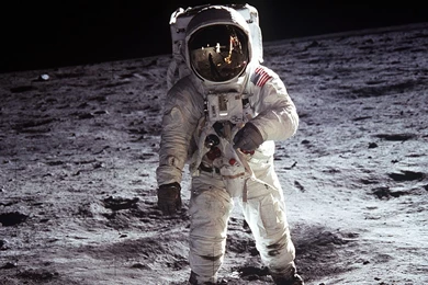 Astronaut On The Moon HD Wallpapers