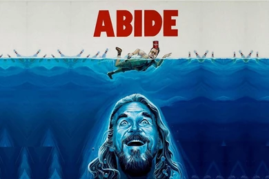 THE DUDE ABIDES WALLPAPER   (