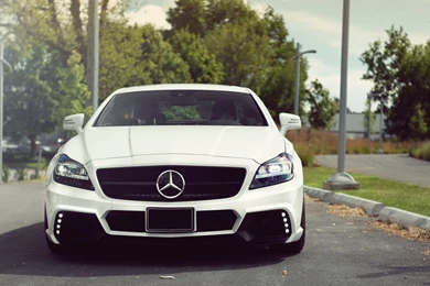 1680x1050 White Mercedes Benz CLS 63 AMG Front Desktop PC And Mac ...