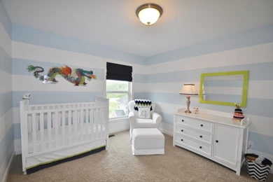 Contemporary Kids Bedroom With Interior Wallpapers By Finn Team ...