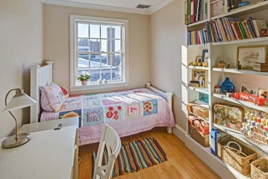 Cottage Kids Bedroom With Built in Bookshelf By Michelle Easter ...