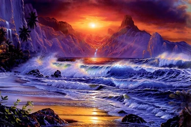 23 Free Amazing Fantasy Sunset, Computer Desktop Wallpapers ...