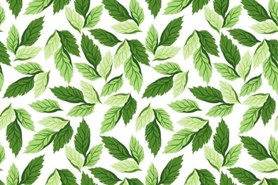 Seamless Leaf Pattern Vector Backgrounds