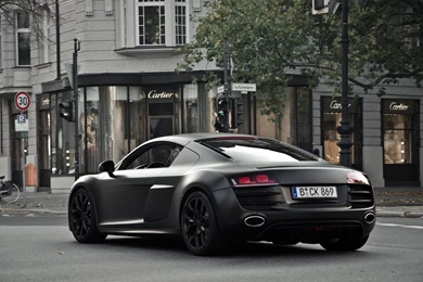 Download Wallpapers Audi, R8, V10, Matte Black, Audi Resolution ...