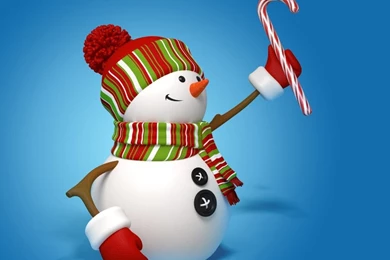 Download Wallpapers Snowman, 3d, Cute, Christmas, New Year, Snowman ...