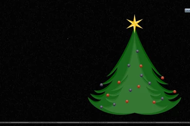 Christmas Tree With Black Backgrounds Wallpapers