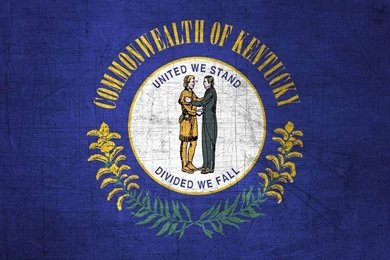 Kentuckian Flag Metal (Flag Of Kentucky)   Download It For Free