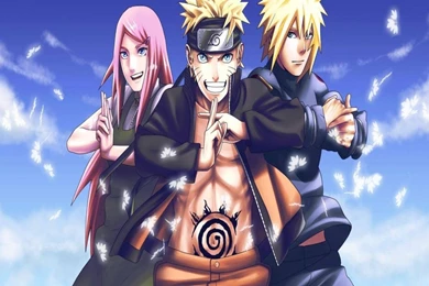 Naruto Minato Kushina Wallpapers 1600x1200 Resolution Hd   (
