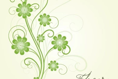 Flowery Backgrounds Vector Free Vector